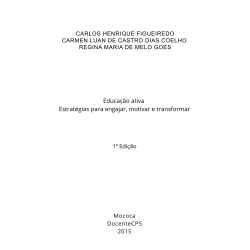 Educação Ativa-Estratégias para Engajar, Motivar e Transformar